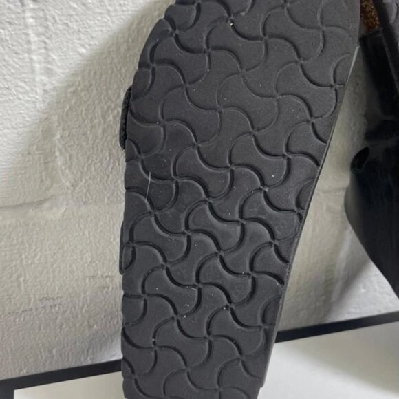 Birkenstock Arizona Big Buckle Black Leather Sandals Women's 38 EU/7 US Narrow - Picture 11 of 11